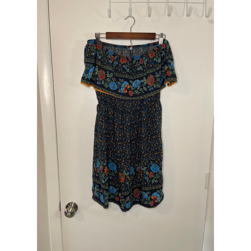 Floral off shoulder Dress size large